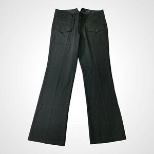 Billy Blues Pants Womens 8 (32x30) Bootcut Flare Mid Rise Stretch Black Trousers